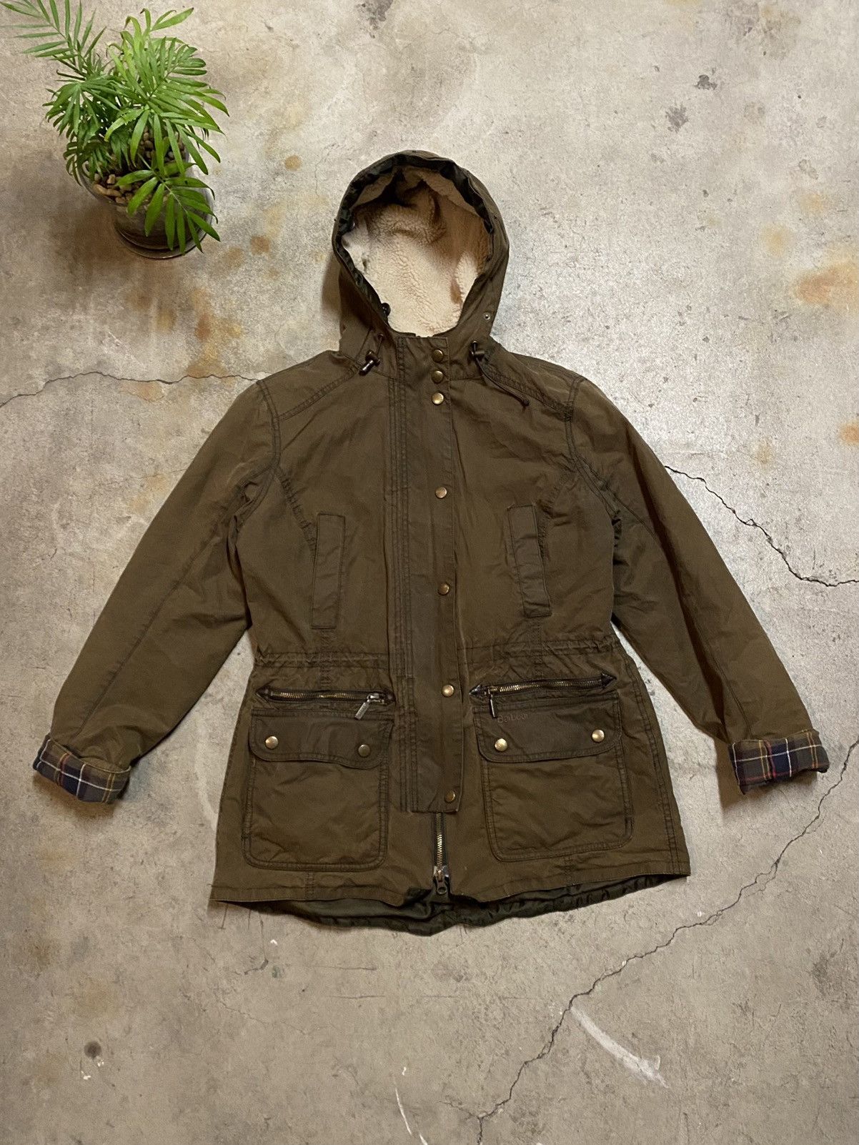 Barbour × Vintage Barbour Kelsall Wax Parka Jacket Brown UK 14 US 10 Size Size XL / US 12-14 / IT 48-50 - 6 Thumbnail