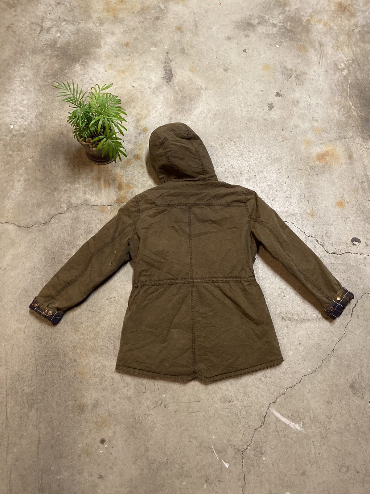 Barbour × Vintage Barbour Kelsall Wax Parka Jacket Brown UK 14 US 10 Size Size XL / US 12-14 / IT 48-50 - 21 Thumbnail