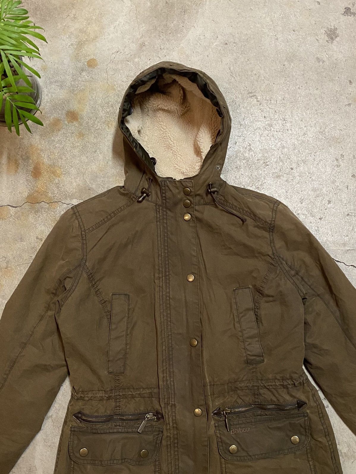Barbour × Vintage Barbour Kelsall Wax Parka Jacket Brown UK 14 US 10 Size Size XL / US 12-14 / IT 48-50 - 4 Thumbnail