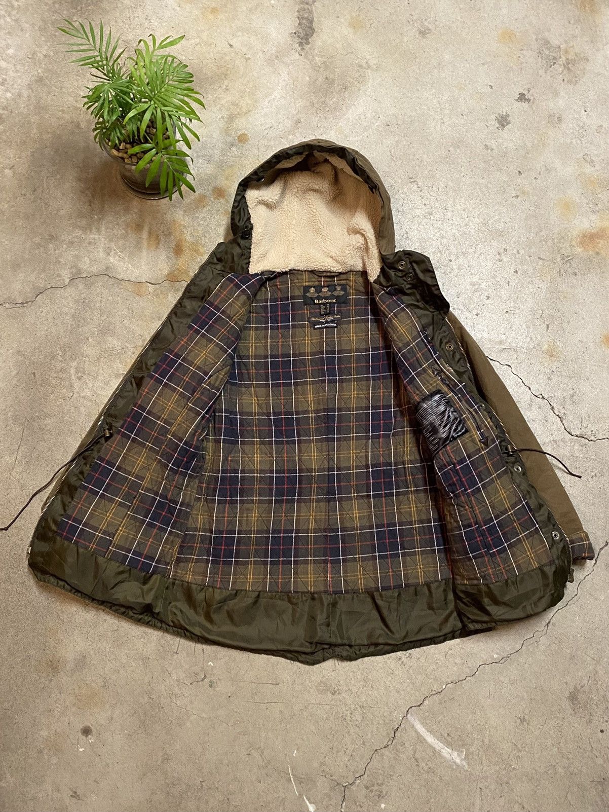 Barbour × Vintage Barbour Kelsall Wax Parka Jacket Brown UK 14 US 10 Size Size XL / US 12-14 / IT 48-50 - 9 Thumbnail
