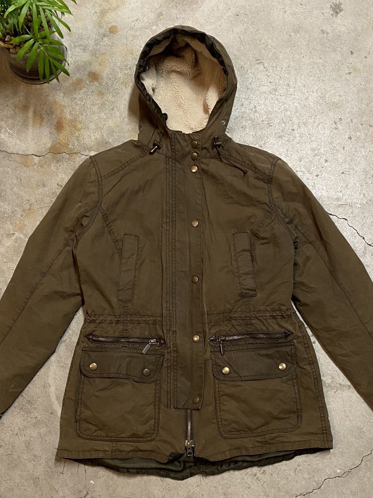 Barbour × Vintage Barbour Kelsall Wax Parka Jacket Brown UK 14 US 10 Size Size XL / US 12-14 / IT 48-50 - 2 Thumbnail