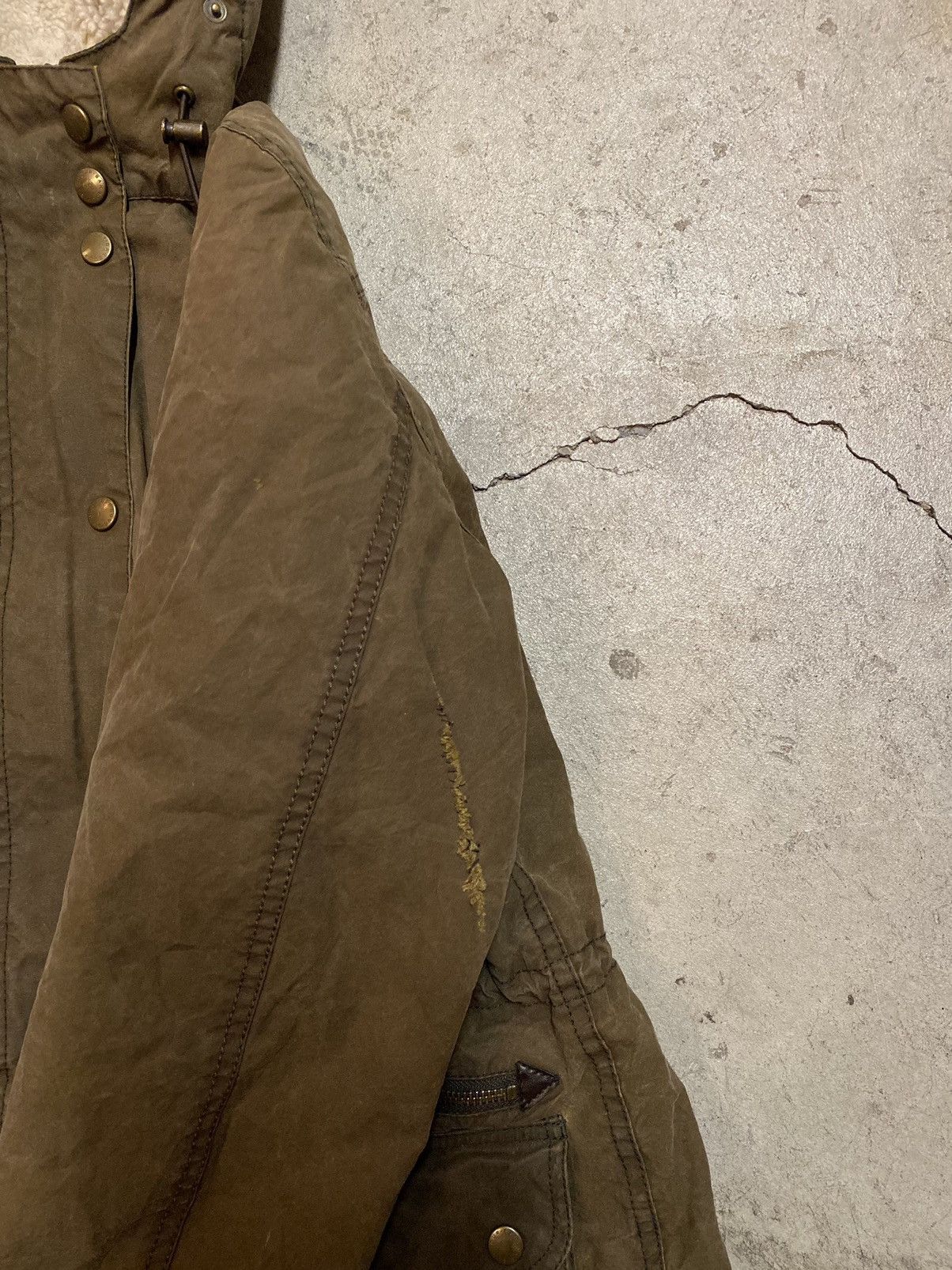 Barbour × Vintage Barbour Kelsall Wax Parka Jacket Brown UK 14 US 10 Size Size XL / US 12-14 / IT 48-50 - 18 Thumbnail