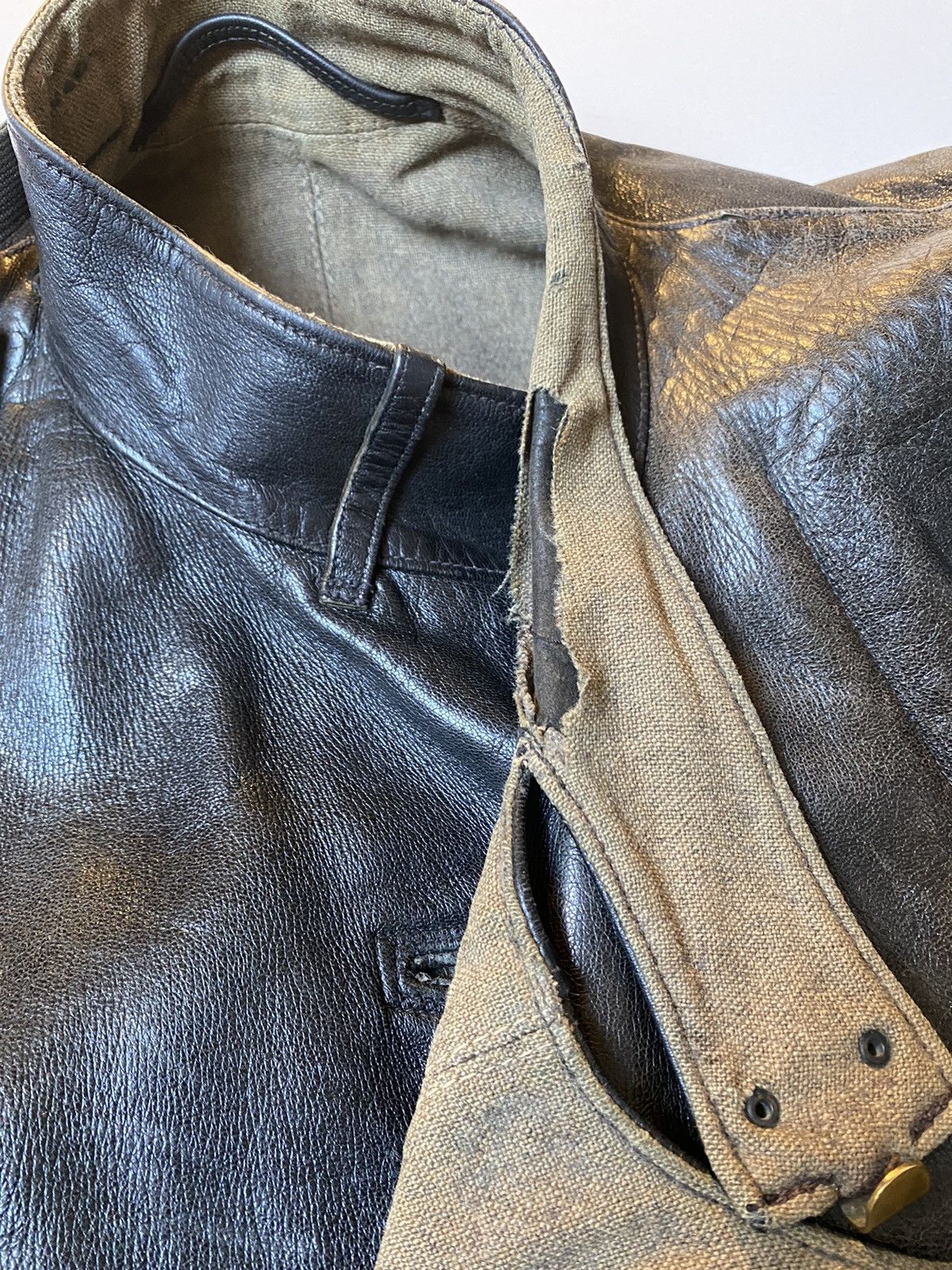 Military × Rare × Vintage Last Price 60's Swedish Leather