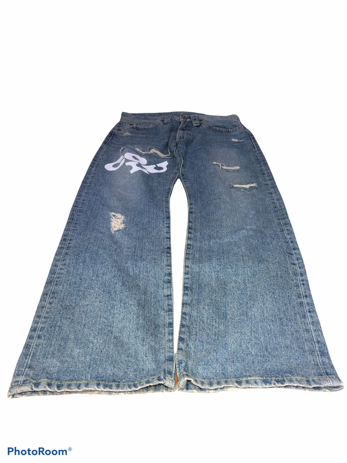 Japanese Brand Japanese Brand Co & Lu Distressed Denim Jeans Size US 30 / EU 46 - 3 Thumbnail