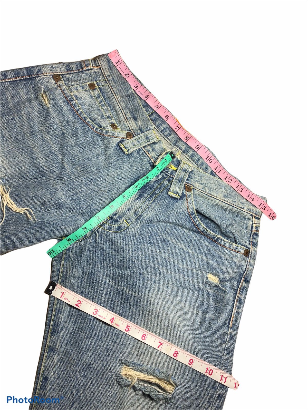Japanese Brand Japanese Brand Co & Lu Distressed Denim Jeans Size US 30 / EU 46 - 7 Thumbnail