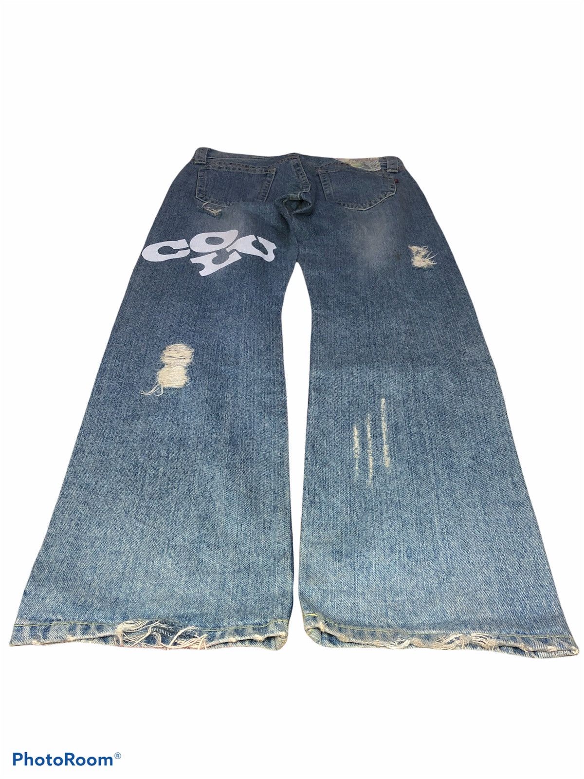Japanese Brand Japanese Brand Co & Lu Distressed Denim Jeans Size US 30 / EU 46 - 4 Thumbnail