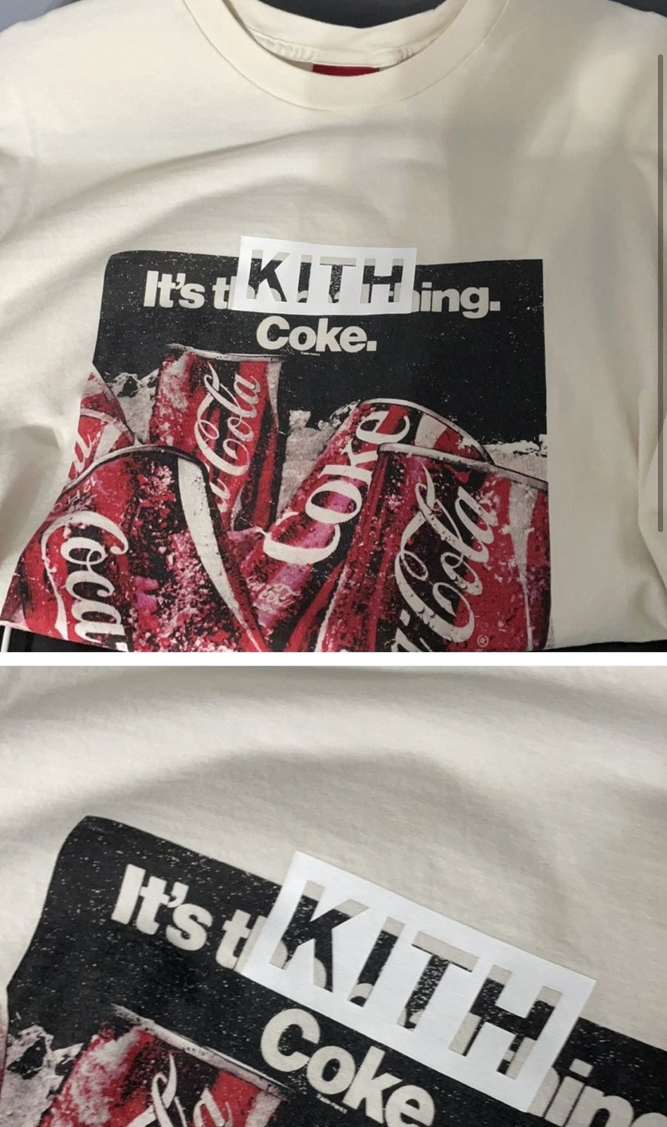 Tシャツ・カットソー Kith x Coca-Cola Menu Vintage Tee Kith X Coca-Cola Coke Vintage White Tee T-Shirt - New Size S