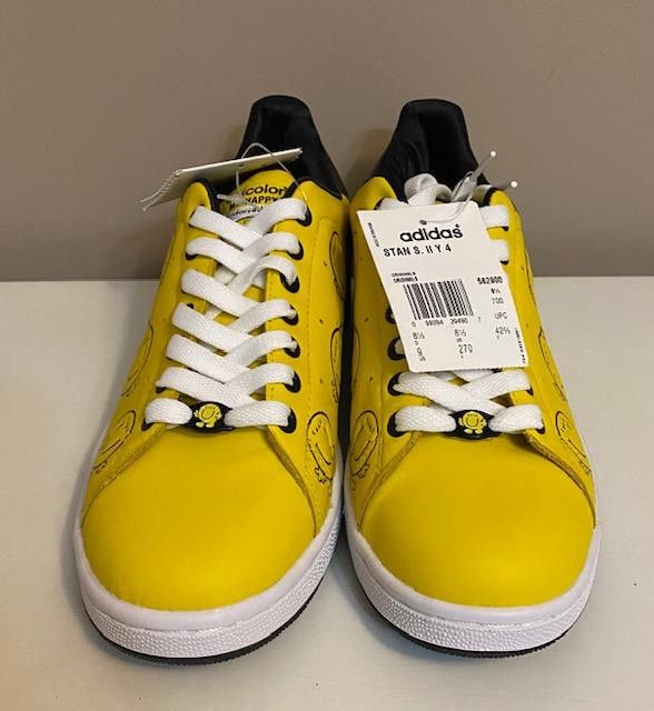 Yellow Adidas Stan Smith Happy 42 Adicolor Mr Happy Sales