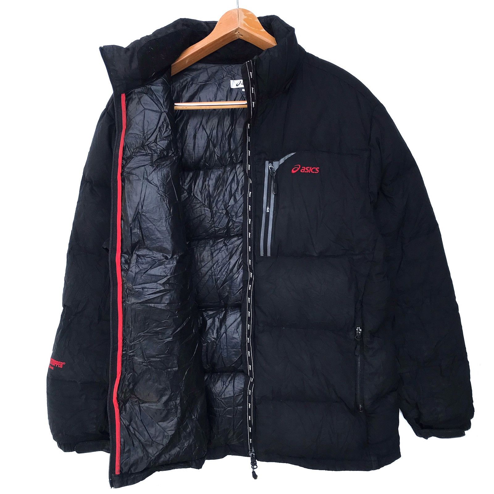 Asics Vintage Asics Puffer Jacket Size US L / EU 52-54 / 3 - 3 Thumbnail