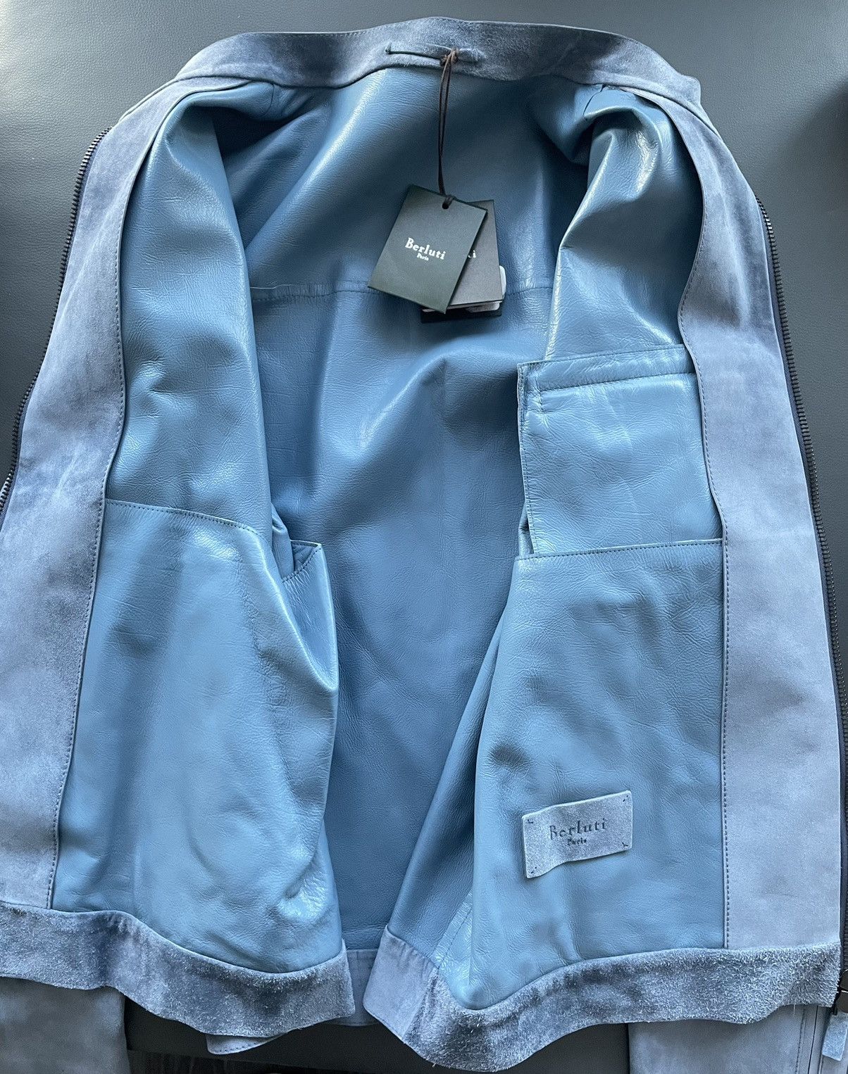 Berluti $7,000 Value Brand NEW Rare Suede Berluti Leather Jacket Size US XL / EU 56 / 4 - 6 Thumbnail