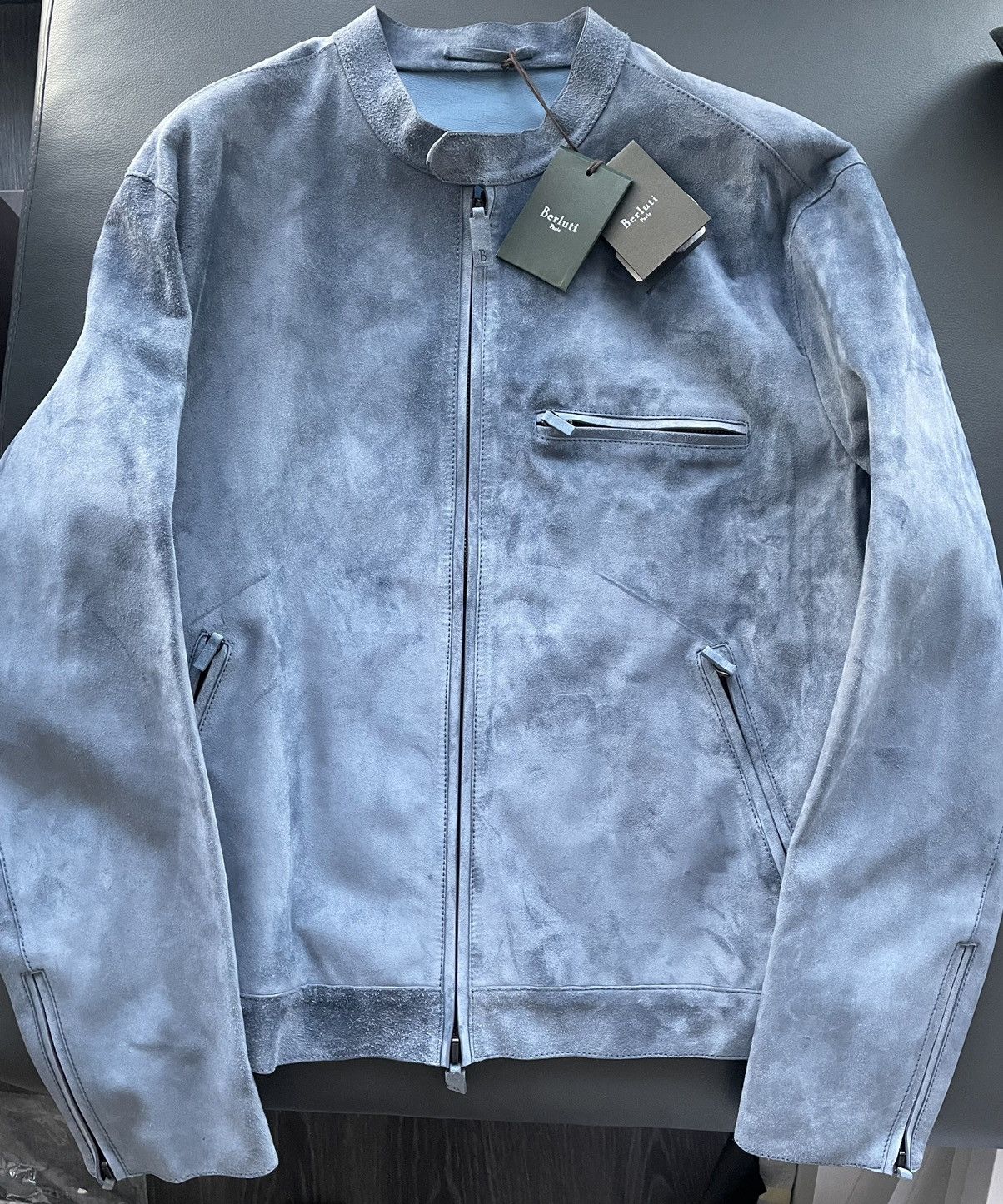 Berluti $7,000 Value Brand NEW Rare Suede Berluti Leather Jacket Size US XL / EU 56 / 4 - 4 Thumbnail
