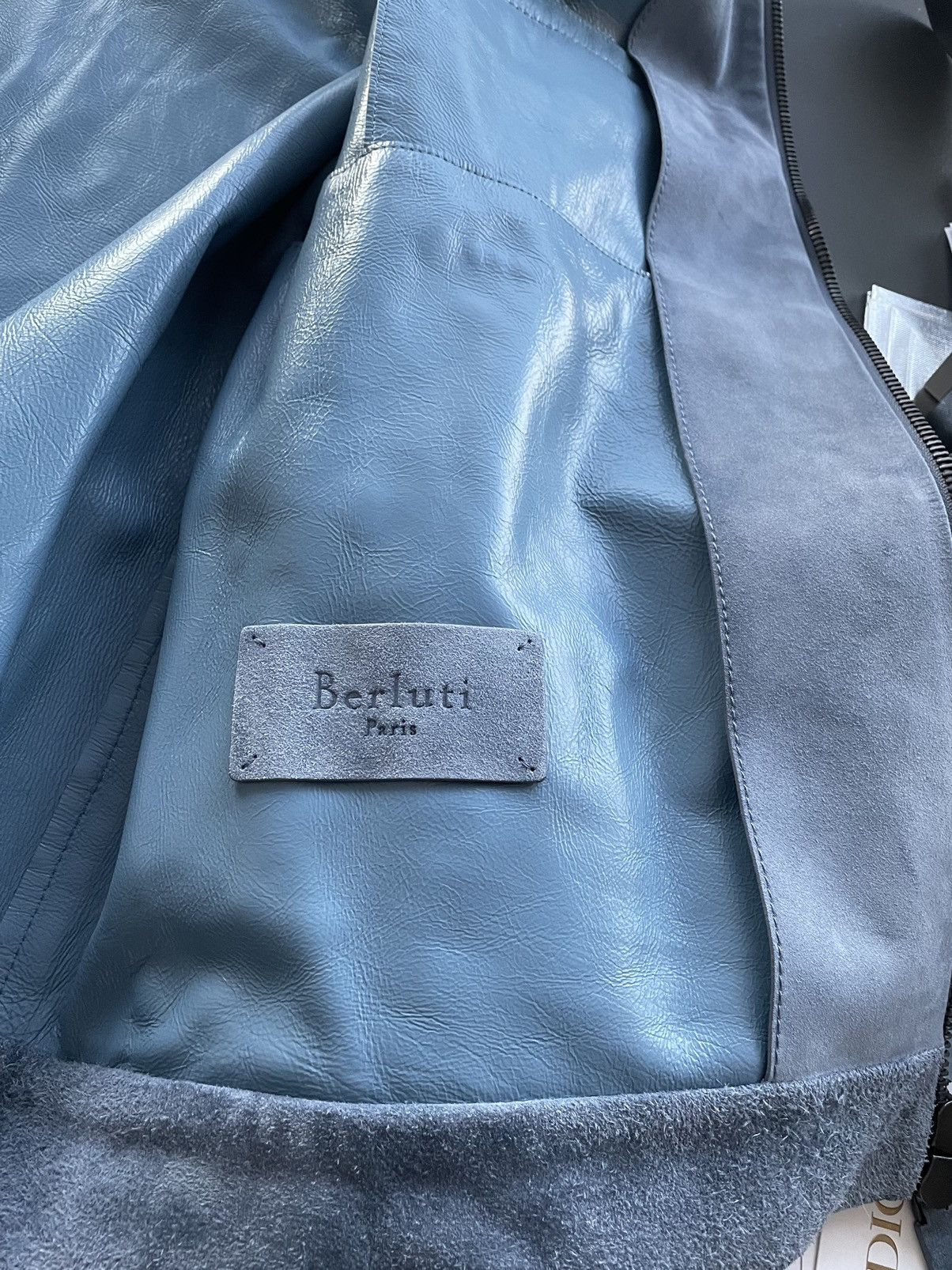 Berluti $7,000 Value Brand NEW Rare Suede Berluti Leather Jacket Size US XL / EU 56 / 4 - 7 Thumbnail