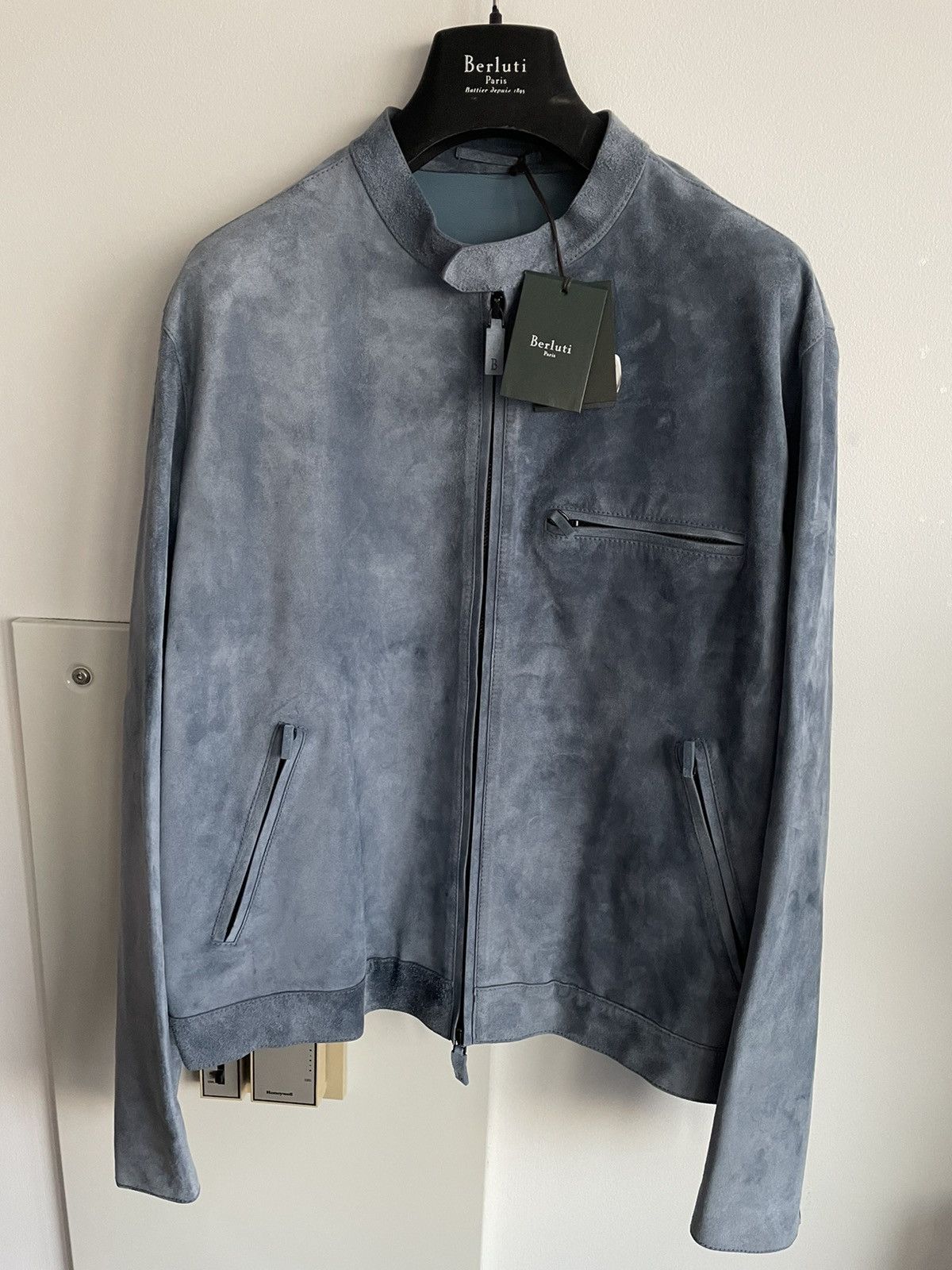 Berluti $7,000 Value Brand NEW Rare Suede Berluti Leather Jacket Size US XL / EU 56 / 4 - 23 Thumbnail
