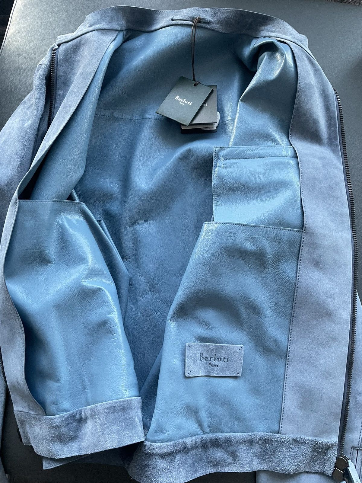 Berluti $7,000 Value Brand NEW Rare Suede Berluti Leather Jacket Size US XL / EU 56 / 4 - 17 Thumbnail