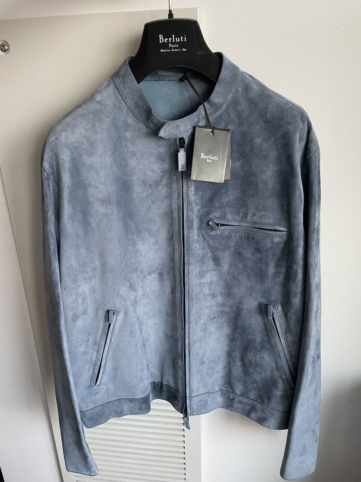 Berluti $7,000 Value Brand NEW Rare Suede Berluti Leather Jacket Size US XL / EU 56 / 4 - 3 Thumbnail