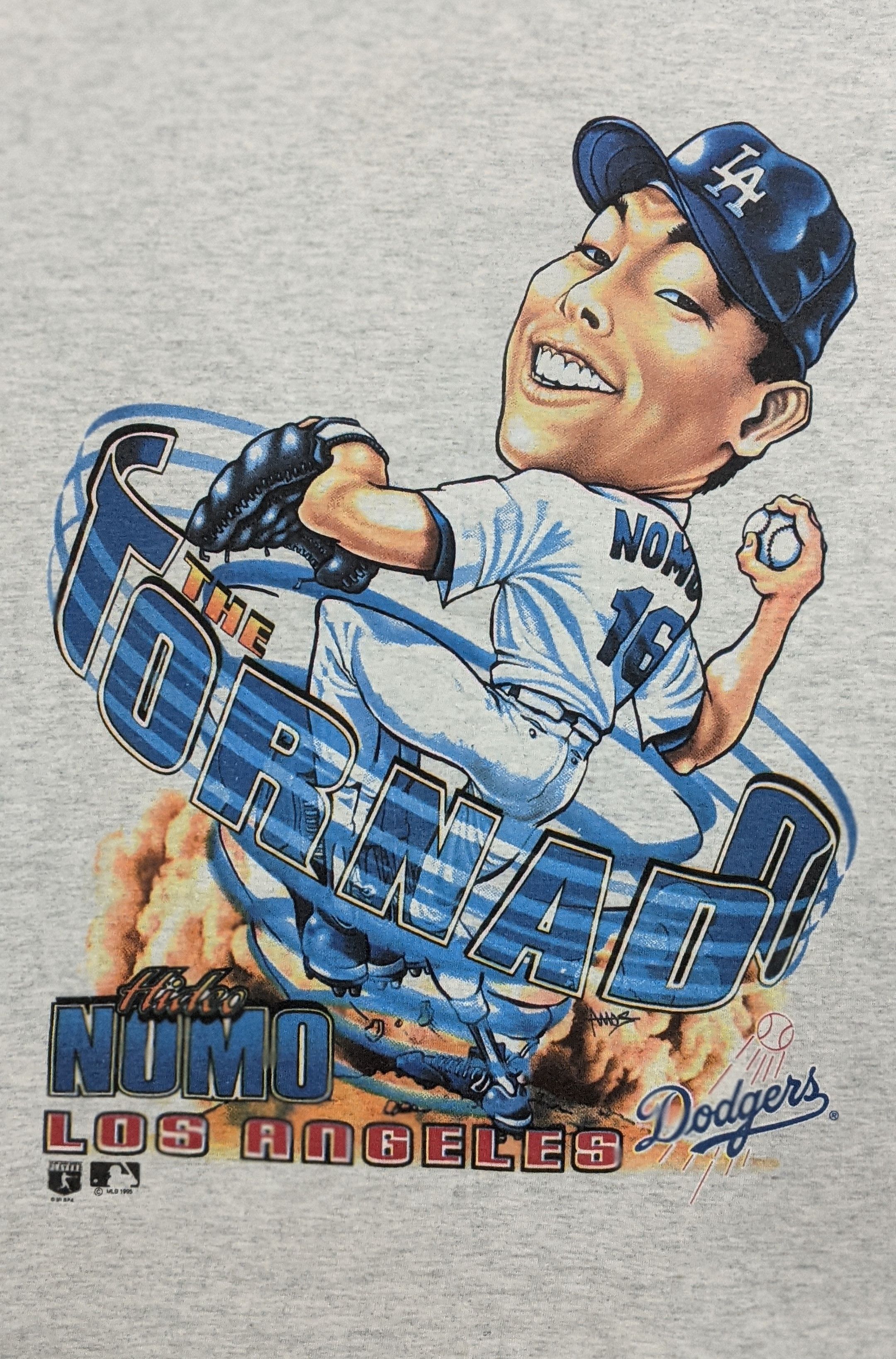 MLB Vintage Hideo Nomo MLB LA Dodgers shirt 90s Salem shirt Size US M / EU 48-50 / 2 - 3 Thumbnail