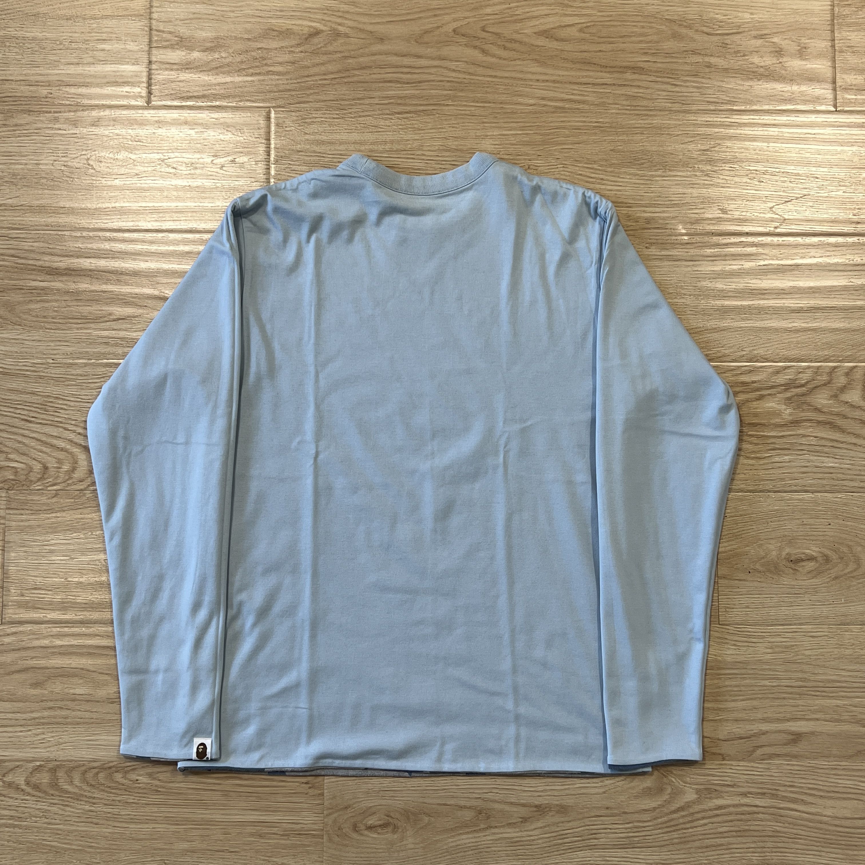 Bape Bape Sta Logo Reversible Long Sleeve Tee Size US M / EU 48-50 / 2 - 3 Thumbnail
