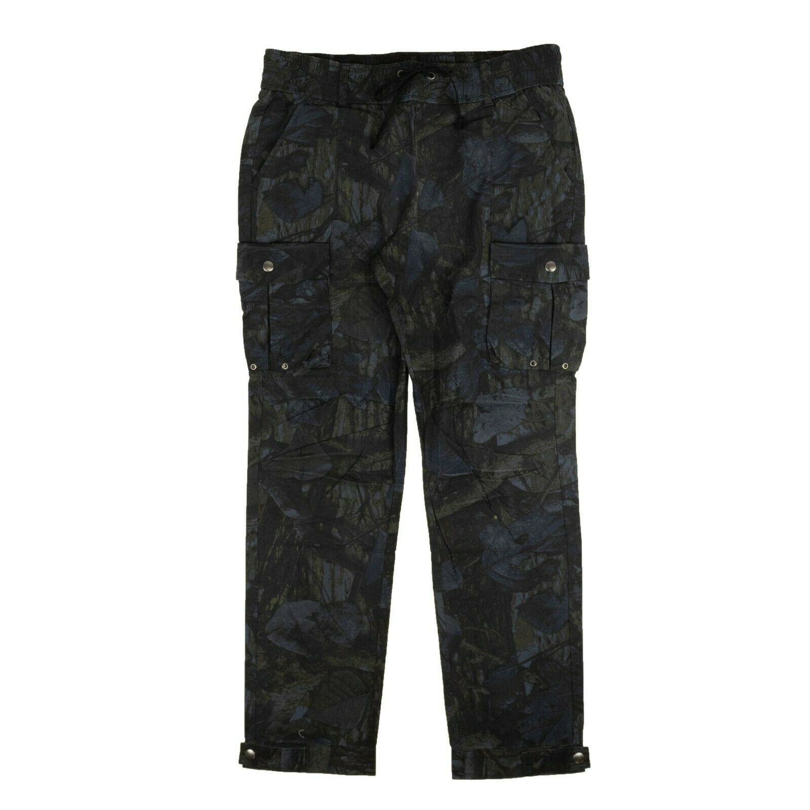John Elliott Black & Navy Tree Camo Panorama Cargo Pants Size 1 Size US 32 / EU 48 - 1 Thumbnail
