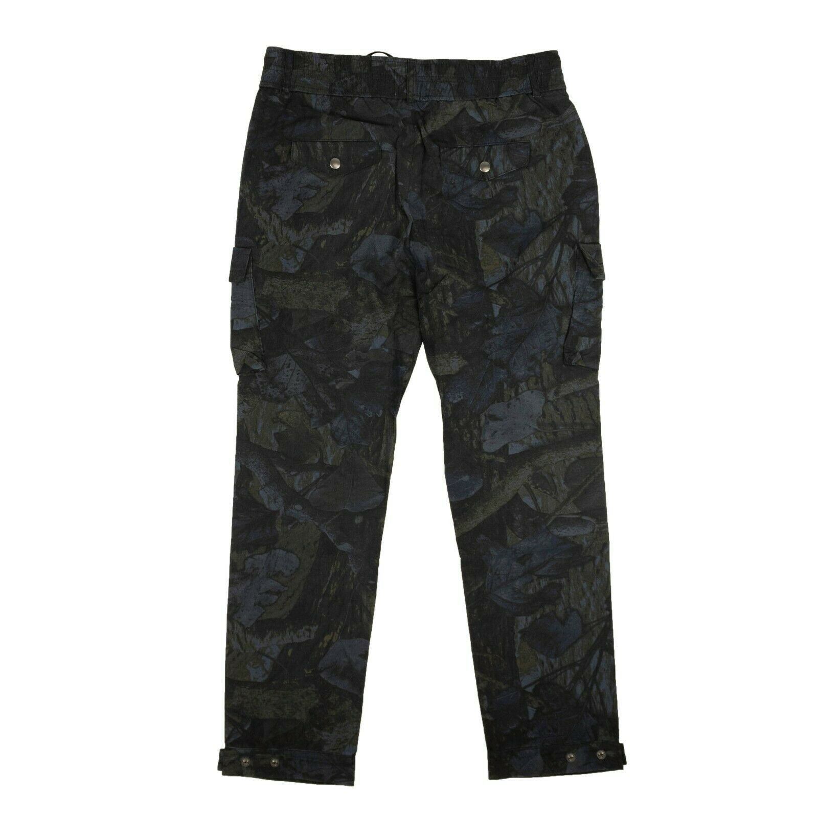 John Elliott Black & Navy Tree Camo Panorama Cargo Pants Size 1 Size US 32 / EU 48 - 2 Thumbnail
