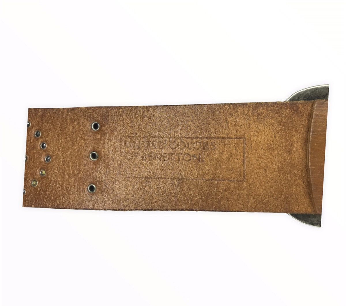 United Colors Of Benetton United Colors Of Benetton Leather Buckle Belt Size ONE SIZE - 7 Thumbnail