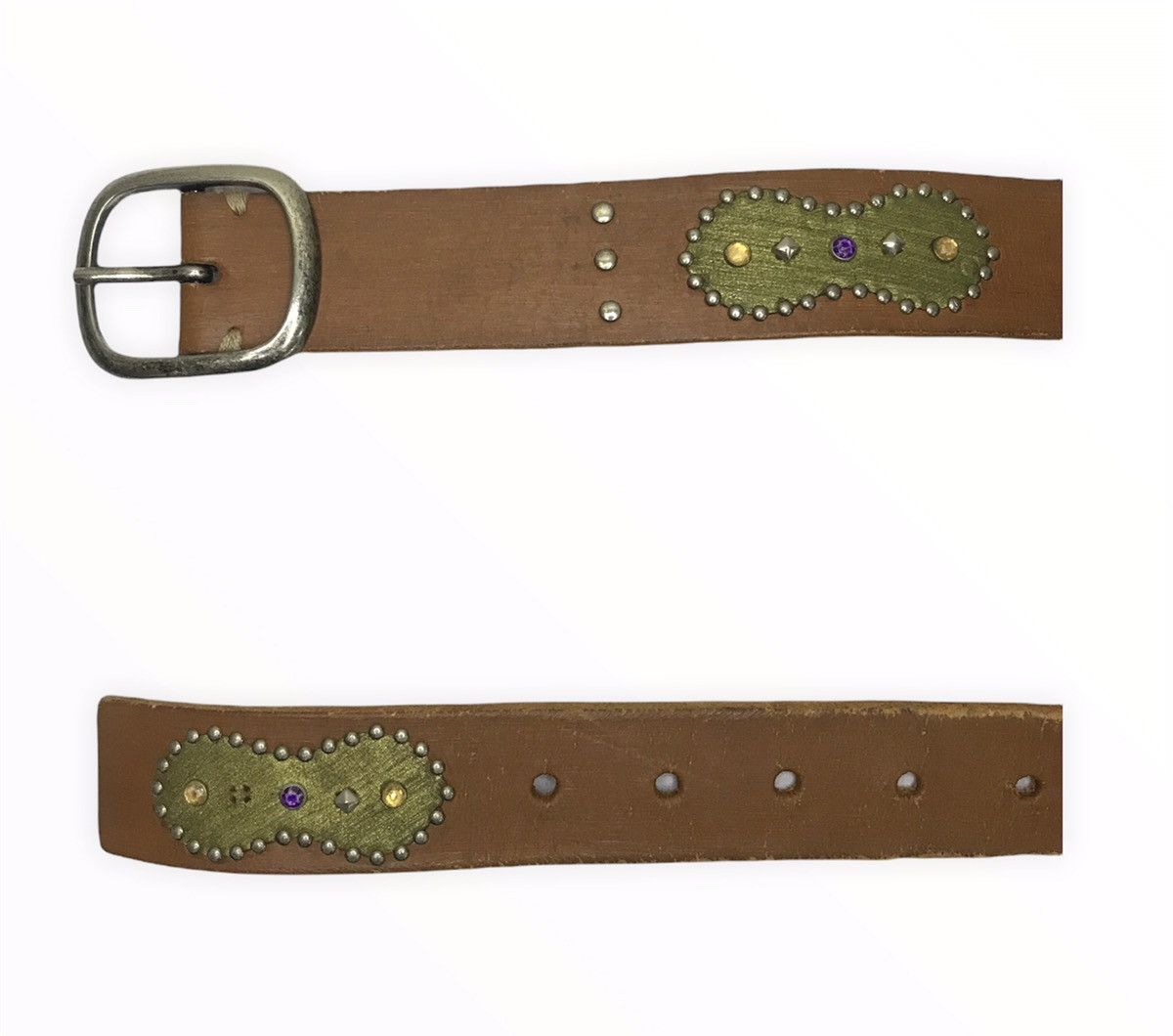 United Colors Of Benetton United Colors Of Benetton Leather Buckle Belt Size ONE SIZE - 12 Thumbnail