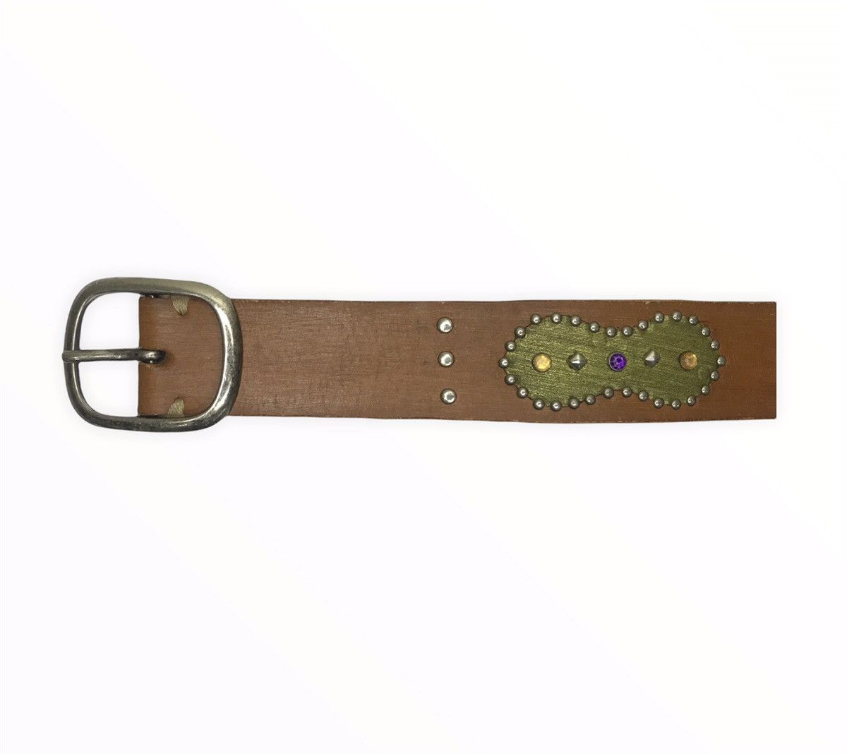 United Colors Of Benetton United Colors Of Benetton Leather Buckle Belt Size ONE SIZE - 3 Thumbnail