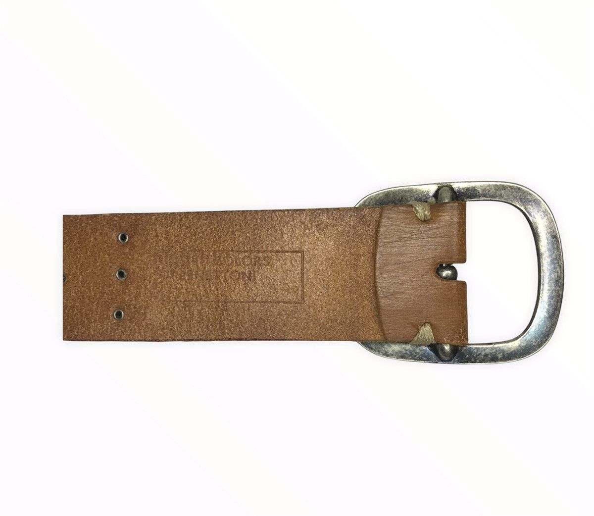 United Colors Of Benetton United Colors Of Benetton Leather Buckle Belt Size ONE SIZE - 6 Thumbnail