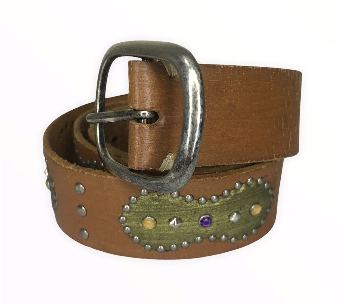 United Colors Of Benetton United Colors Of Benetton Leather Buckle Belt Size ONE SIZE - 2 Thumbnail