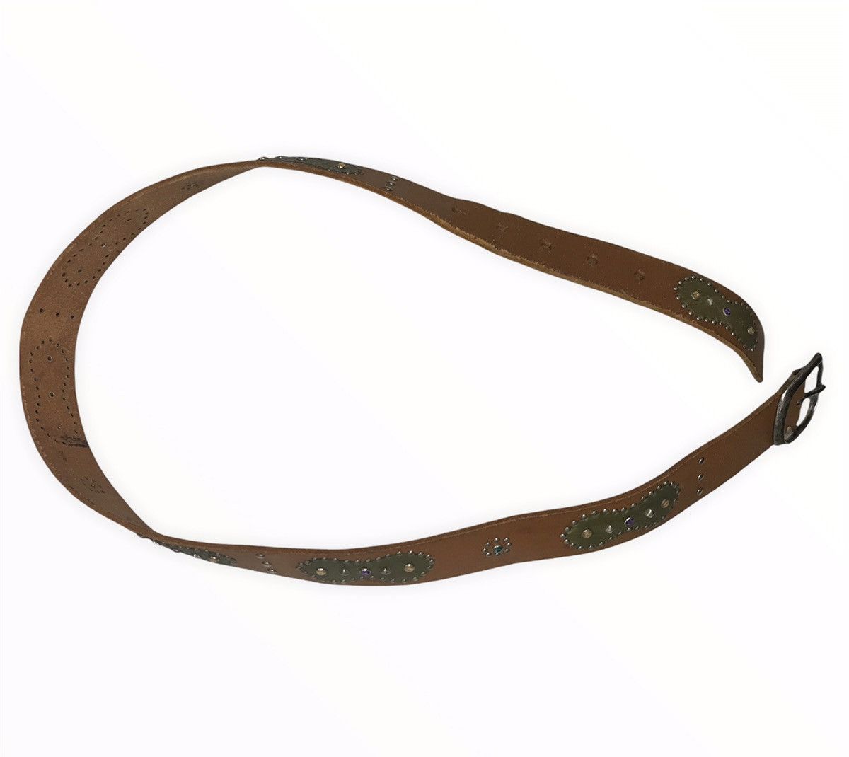 United Colors Of Benetton United Colors Of Benetton Leather Buckle Belt Size ONE SIZE - 11 Thumbnail