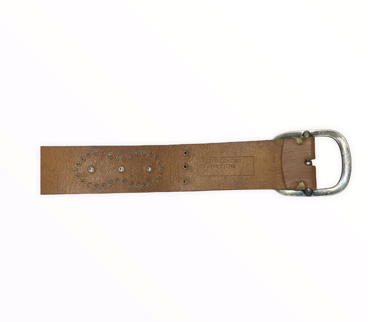 United Colors Of Benetton United Colors Of Benetton Leather Buckle Belt Size ONE SIZE - 8 Thumbnail