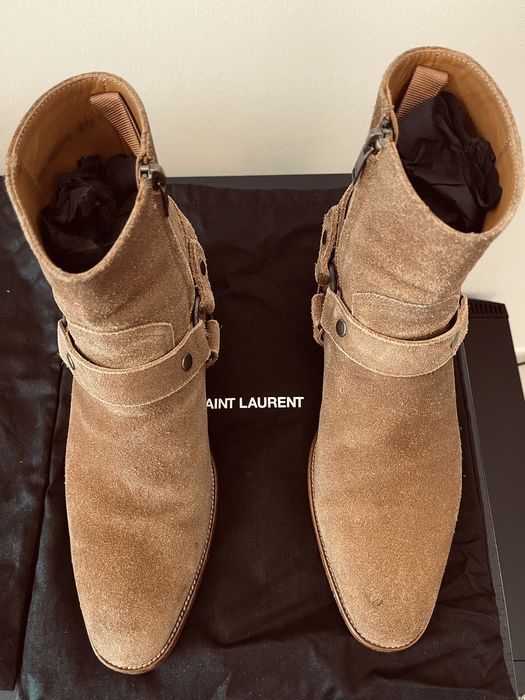 Saint Laurent Paris Saint Laurent FW15 Wyatt harness boots Tobacco