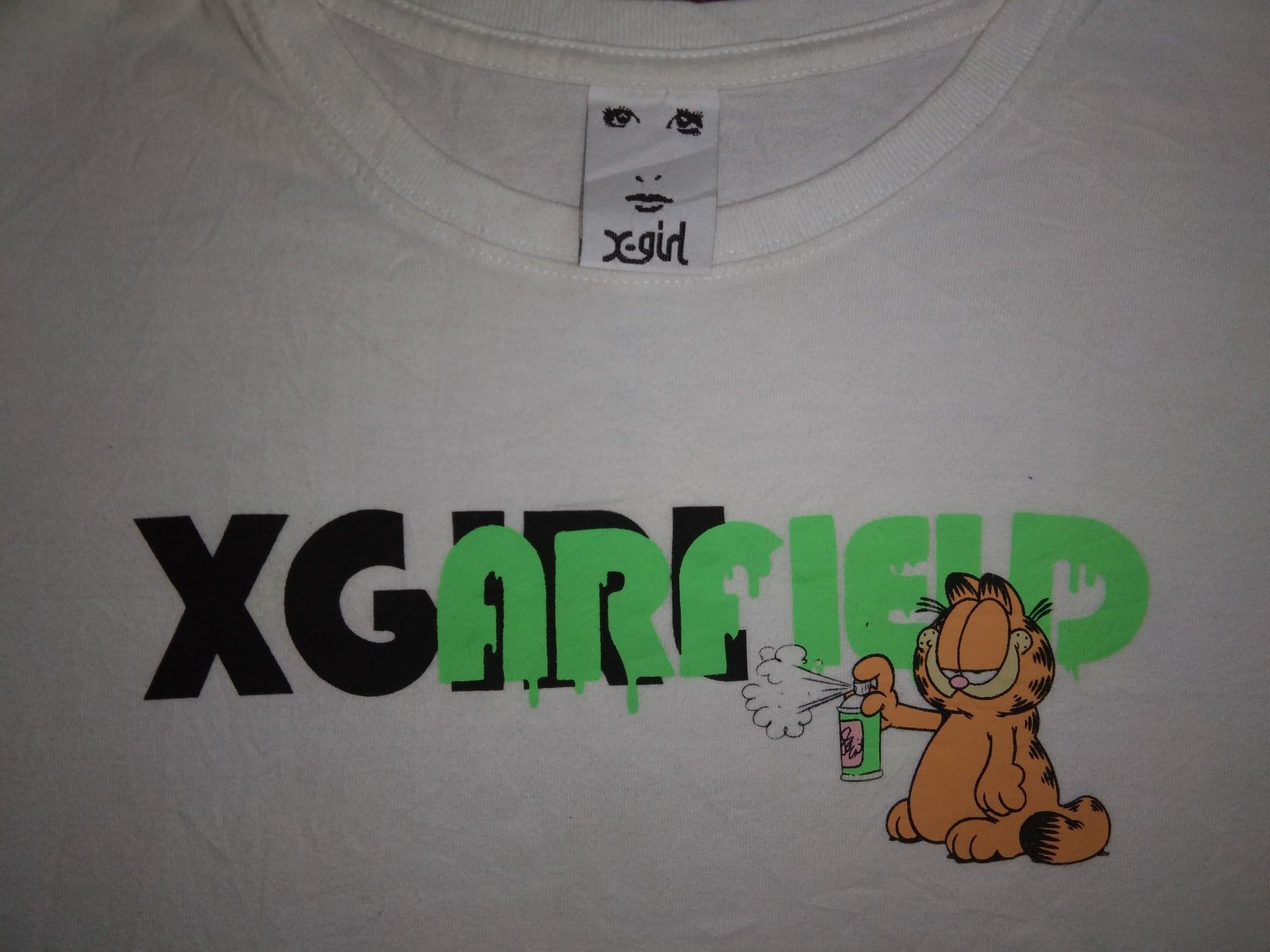 Japanese Brand X-Girl Garfield tshirt cartoon streetwear Kim Gordon Size US M / EU 48-50 / 2 - 1 Thumbnail