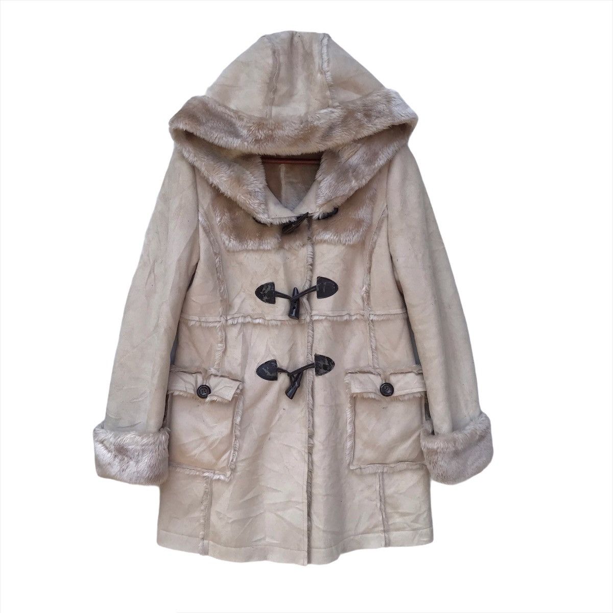 Other Vintage Leather Wool Cashmere Hoodie Long Coat Size US M / EU 48-50 / 2 - 1 Thumbnail