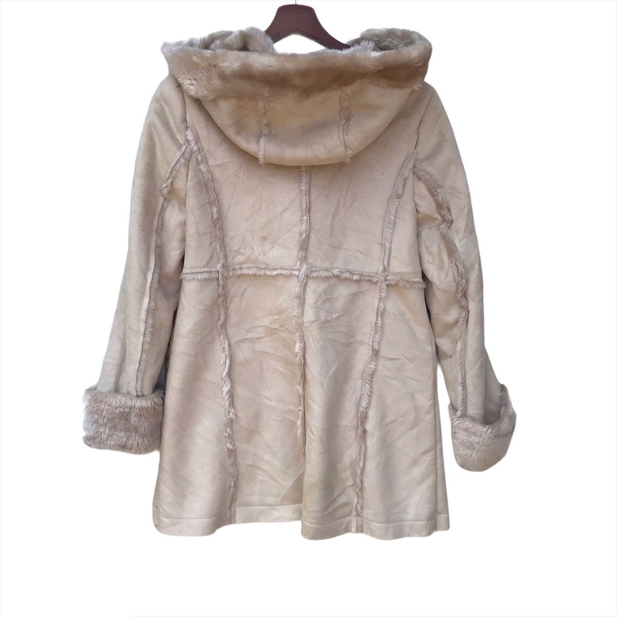 Other Vintage Leather Wool Cashmere Hoodie Long Coat Size US M / EU 48-50 / 2 - 6 Thumbnail