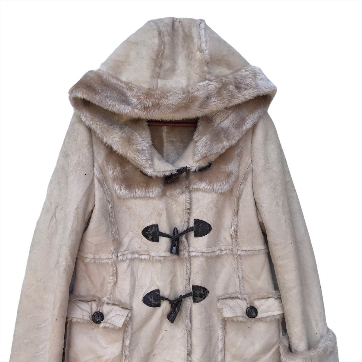 Other Vintage Leather Wool Cashmere Hoodie Long Coat Size US M / EU 48-50 / 2 - 3 Thumbnail