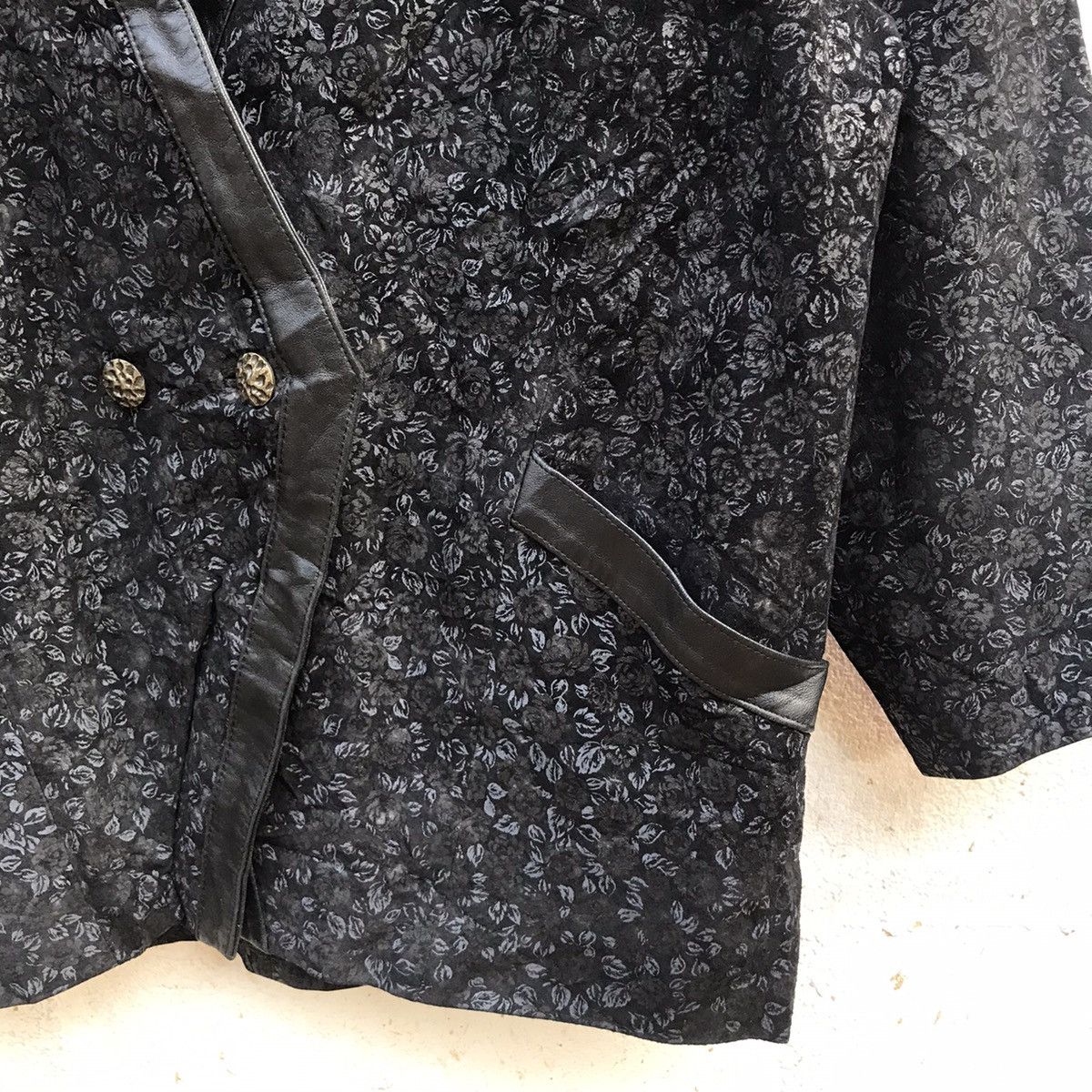 Branded Leather Jha-Jha By Fook Designer Leather Full Print Blazer Coat Size US L / EU 52-54 / 3 - 5 Thumbnail