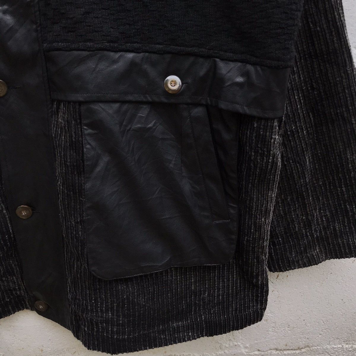 Japanese Brand Vintage Wike&Lon Leather Wool Jacket Size US L / EU 52-54 / 3 - 5 Thumbnail