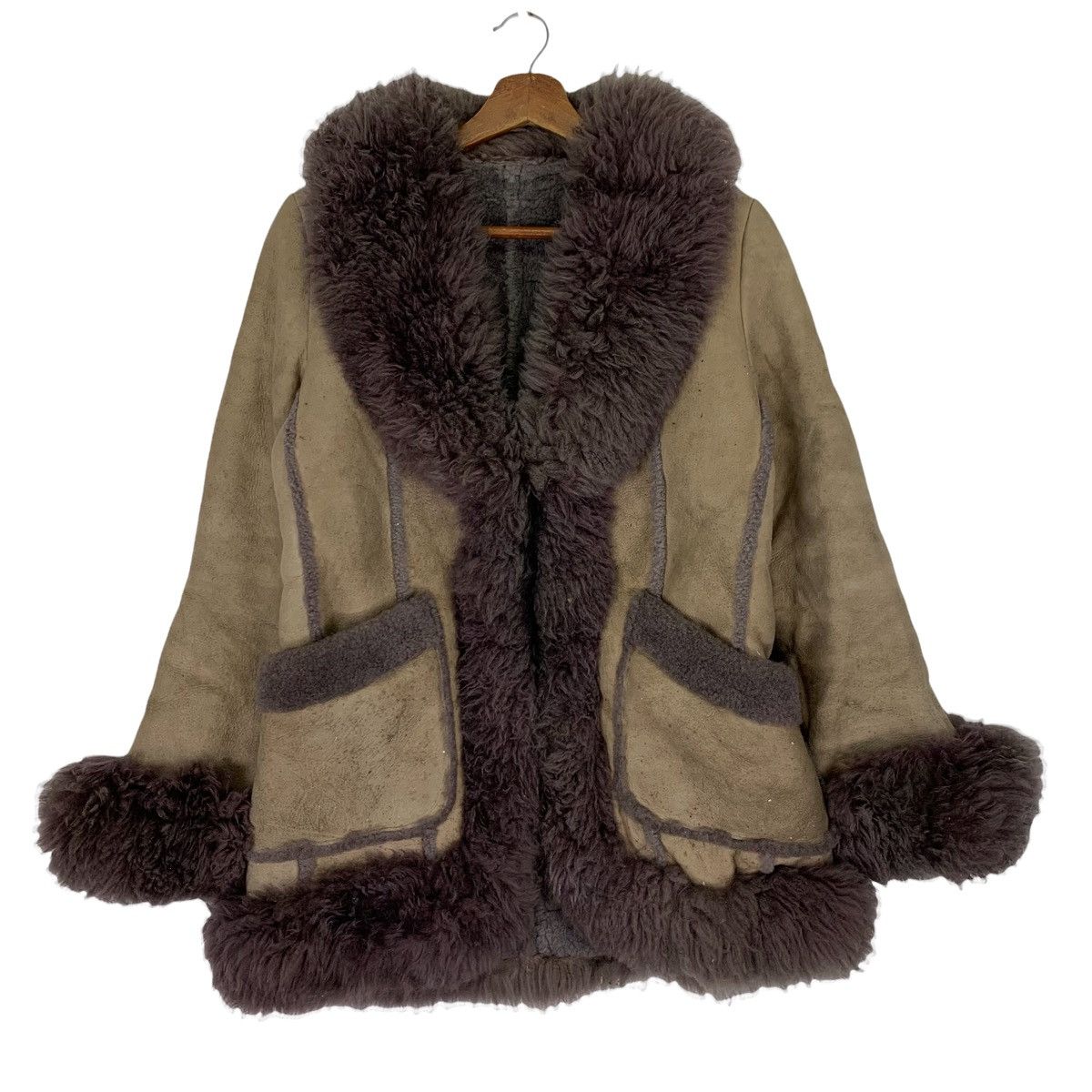 Leather Ducc Luii Leather Wool Jacket Size L / US 10 / IT 46 - 1 Thumbnail