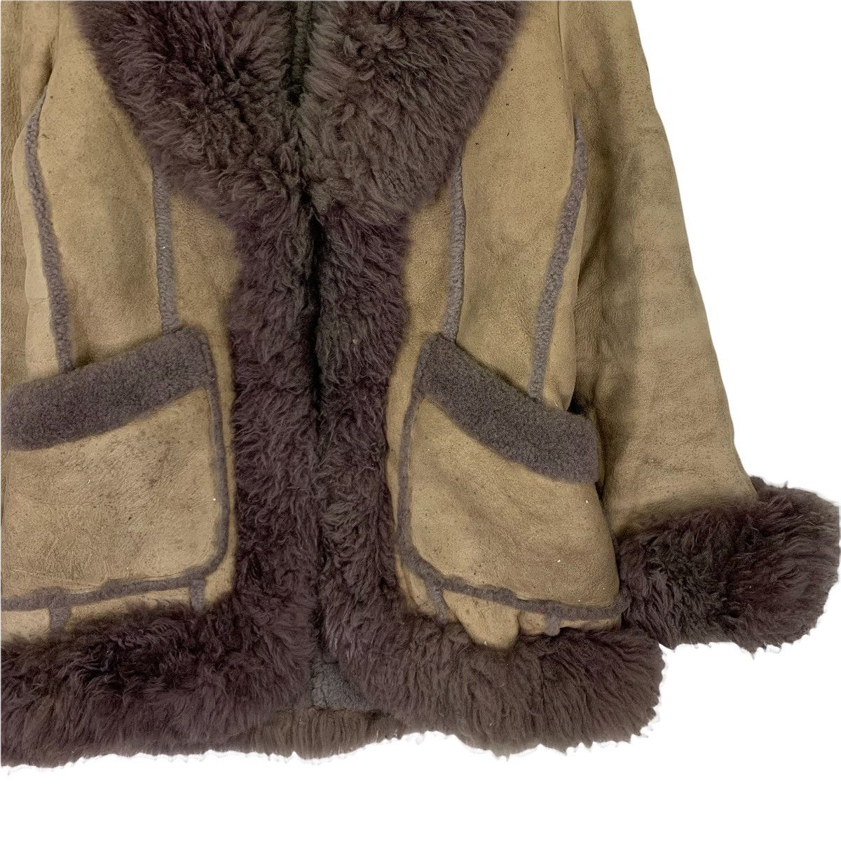 Leather Ducc Luii Leather Wool Jacket Size L / US 10 / IT 46 - 3 Thumbnail