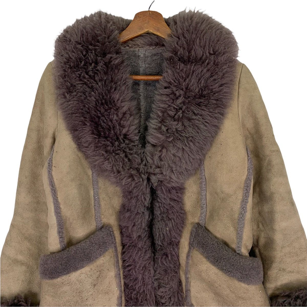 Leather Ducc Luii Leather Wool Jacket Size L / US 10 / IT 46 - 2 Thumbnail