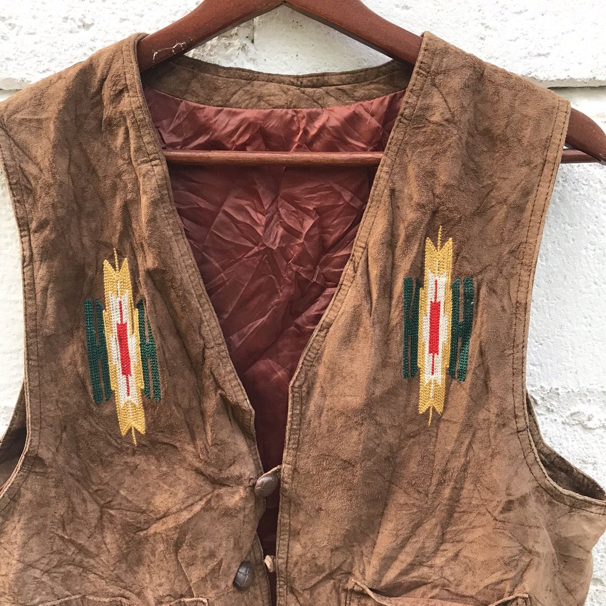 Japanese Brand Vintage Leather Vest Jacket Size US M / EU 48-50 / 2 - 4 Thumbnail