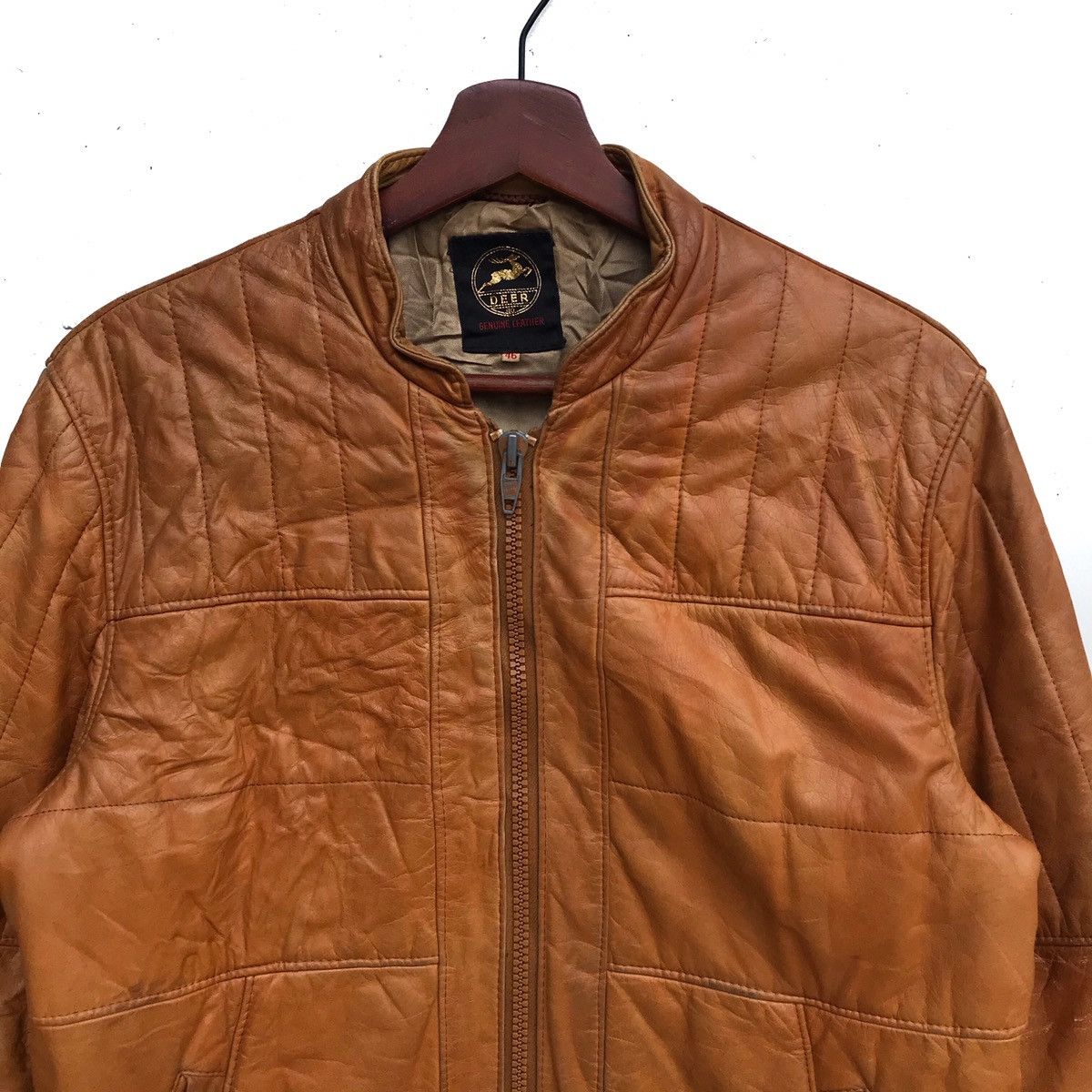 Japanese Brand Vintage Deer Leather Jacket Size US M / EU 48-50 / 2 - 4 Thumbnail