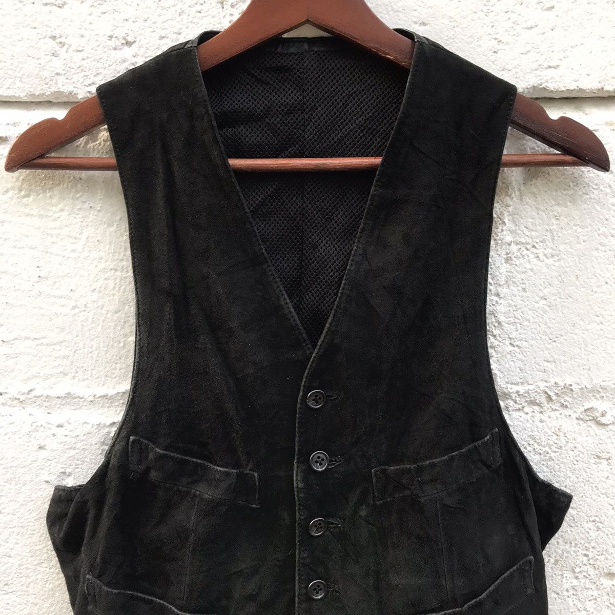 Beams Plus Vintage Beams Japan Leather Vest Jacket Size US S / EU 44-46 / 1 - 4 Thumbnail