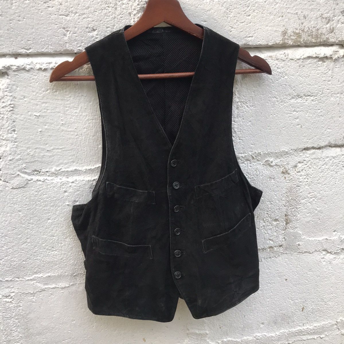 Beams Plus Vintage Beams Japan Leather Vest Jacket Size US S / EU 44-46 / 1 - 2 Thumbnail