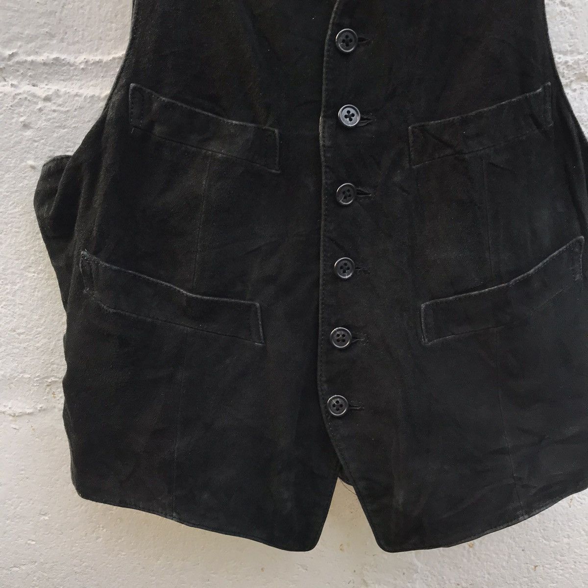 Beams Plus Vintage Beams Japan Leather Vest Jacket Size US S / EU 44-46 / 1 - 5 Thumbnail