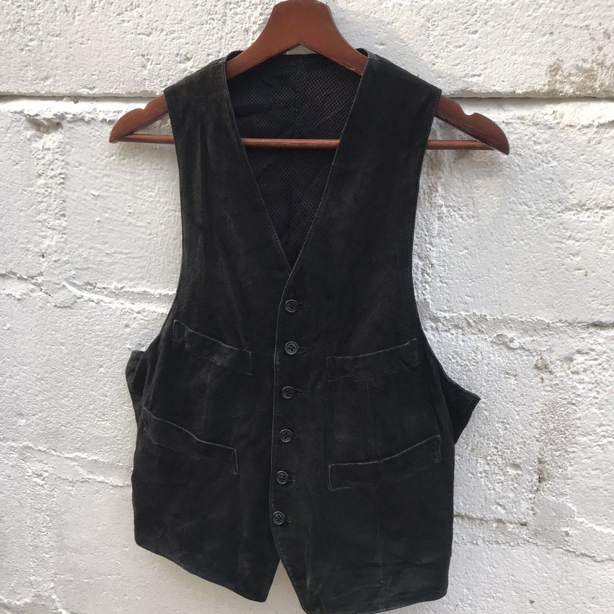 Beams Plus Vintage Beams Japan Leather Vest Jacket Size US S / EU 44-46 / 1 - 3 Thumbnail