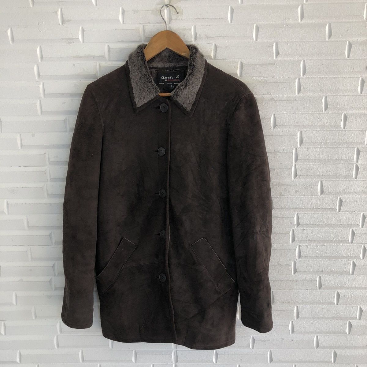agnes b. AGNES.B SPECIAL SUEDE LEATHER JACKET Size US M / EU 48-50 / 2 - 2 Thumbnail
