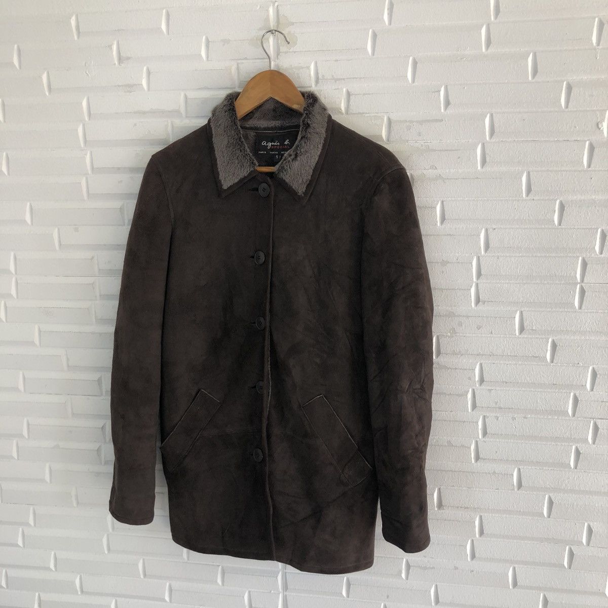 agnes b. AGNES.B SPECIAL SUEDE LEATHER JACKET Size US M / EU 48-50 / 2 - 3 Thumbnail