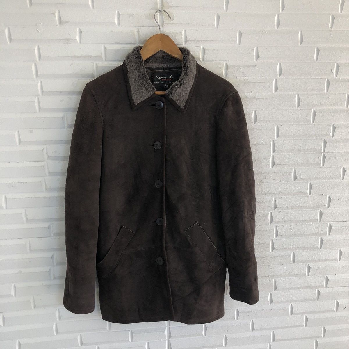 agnes b. AGNES.B SPECIAL SUEDE LEATHER JACKET Size US M / EU 48-50 / 2 - 4 Thumbnail