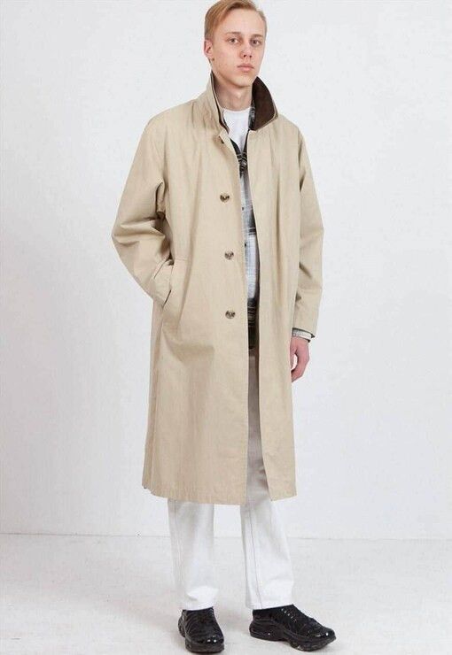 Vintage BIJENKORF Vintage Coat with Leather Collar | Grailed